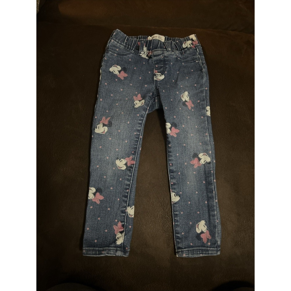 Dinsey/Baby Gap Minnnie Mouse High Stretch Jeggings 4 Years Elastic Waist